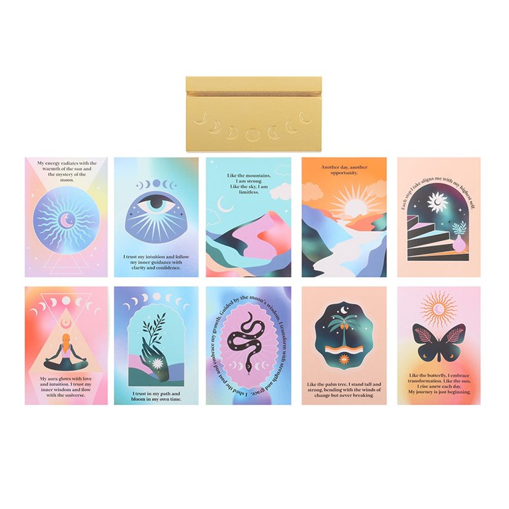 Aura Affirmation Cards with Wooden Stand - Image 3