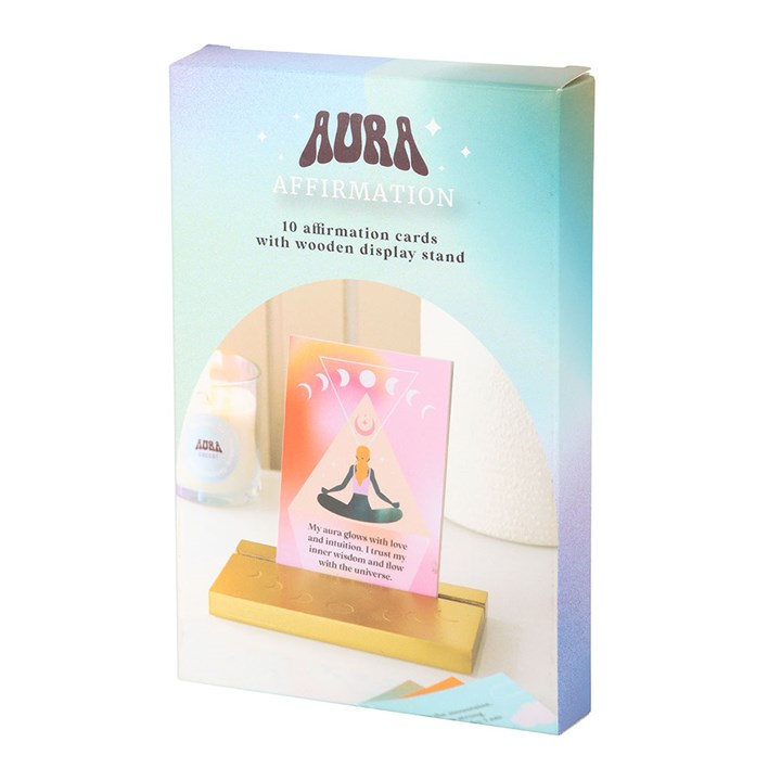 Aura Affirmation Cards with Wooden Stand - Image 5