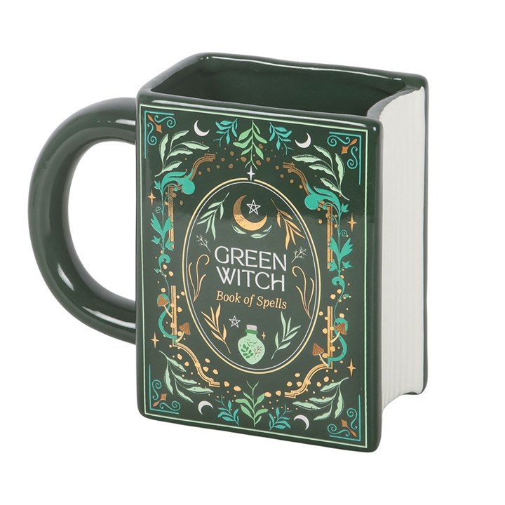 Green Witch Book Shaped Mug - Image 2