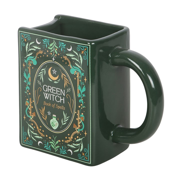 Green Witch Book Shaped Mug - Image 4