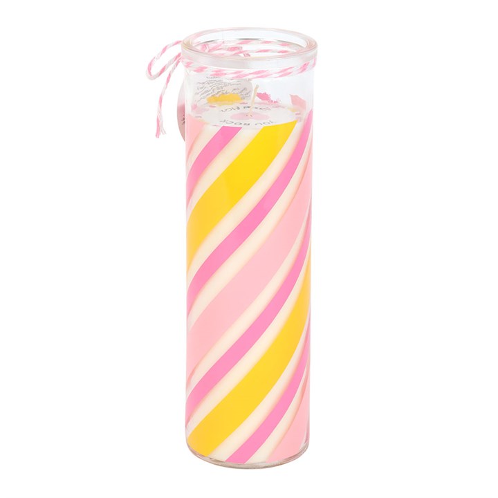 Candy Stripe Candyfloss Tube Candle - Image 3