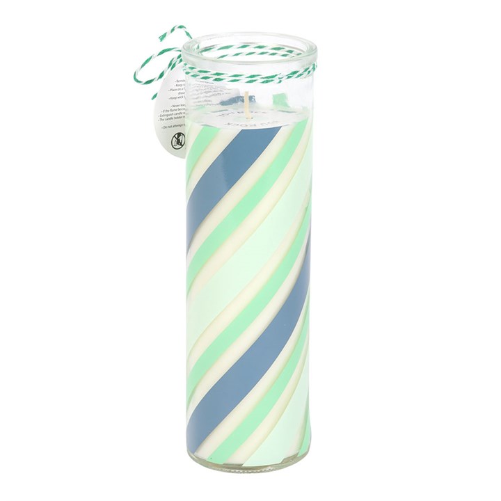 Candy Stripe Peppermint Tube Candle - Image 3