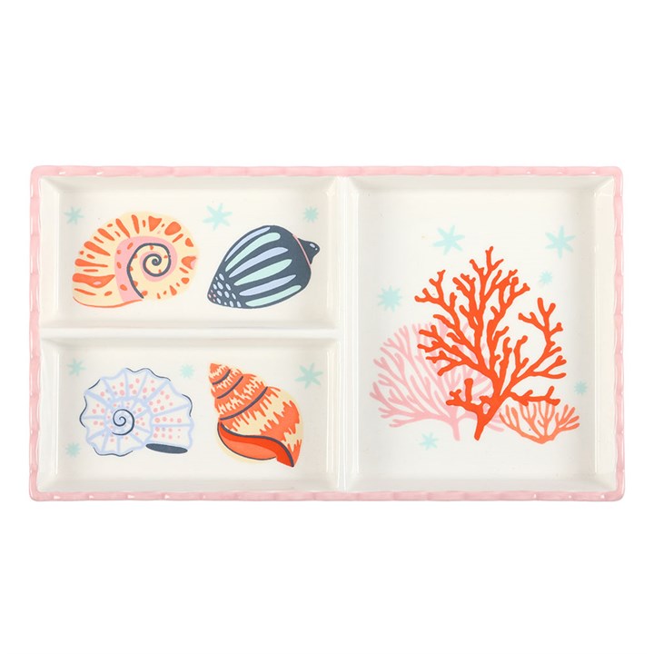 Pastel Shell and Coral Trinket Tray - Image 2