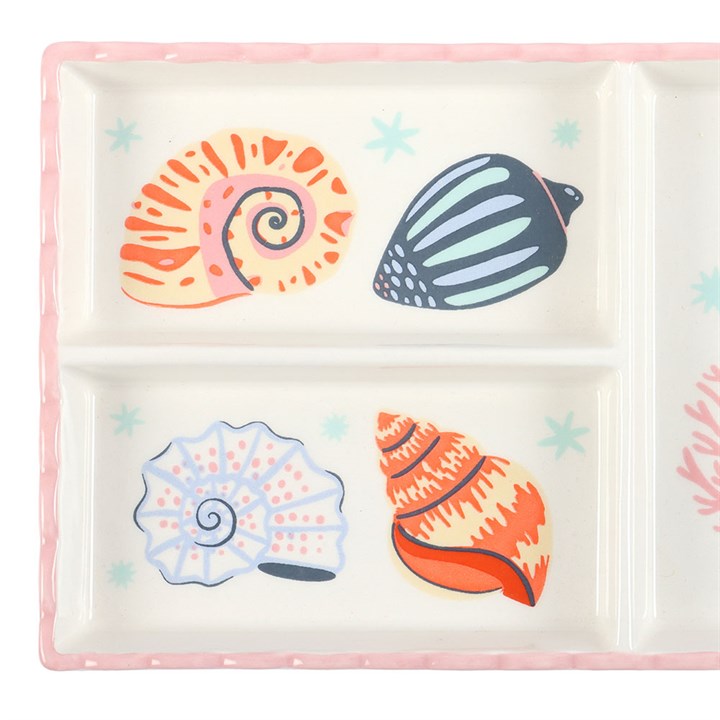 Pastel Shell and Coral Trinket Tray - Image 3