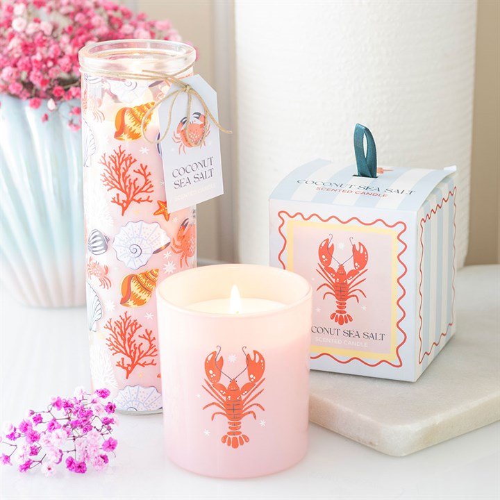 Pastel Lobster Coconut & Sea Salt Candle - Image 5