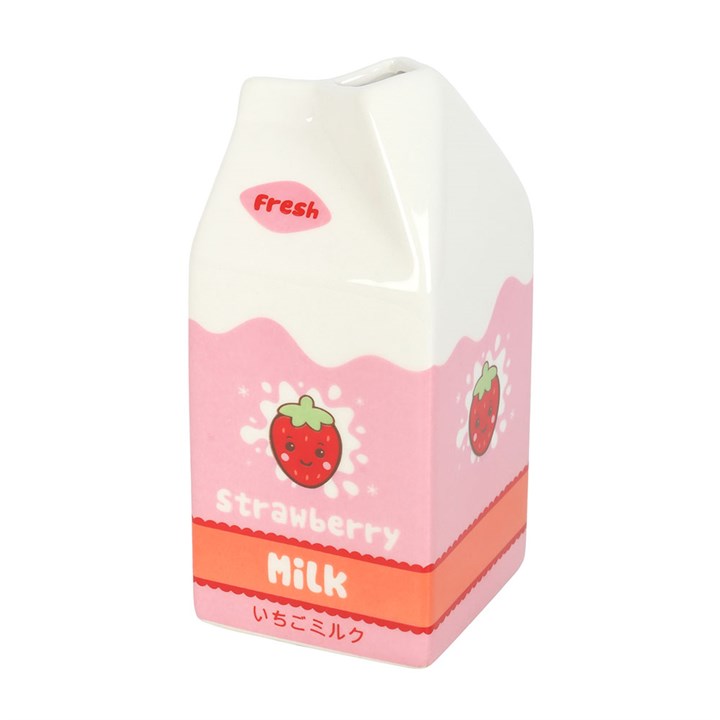 Strawberry Milk Carton Flower Vase - Image 2
