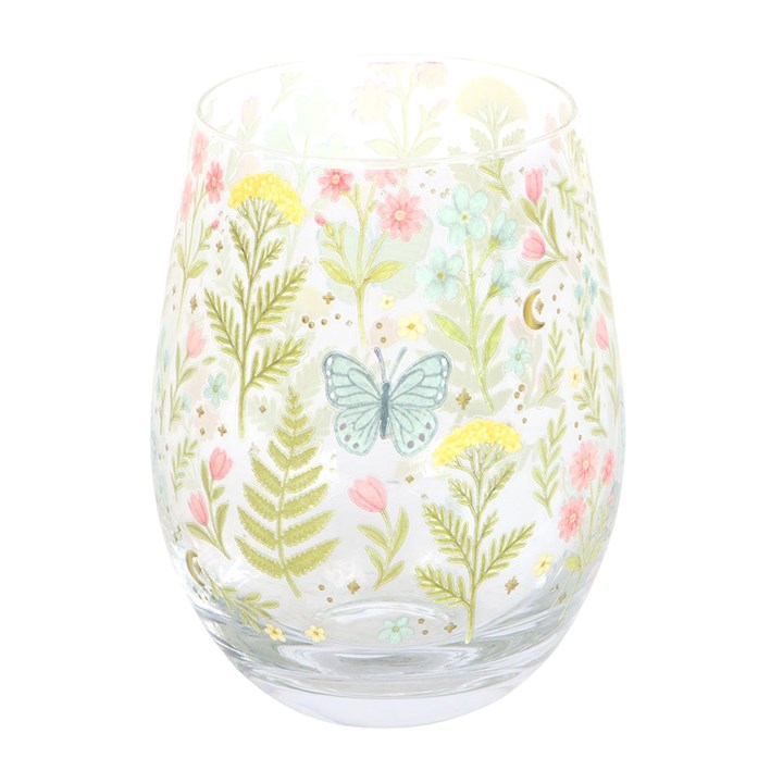 Luna Bloom Floral Print Stemless Glass - Image 2