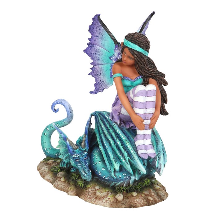 16cm Dragon Perch Fairy Figurine by Amy Brown - Image 2