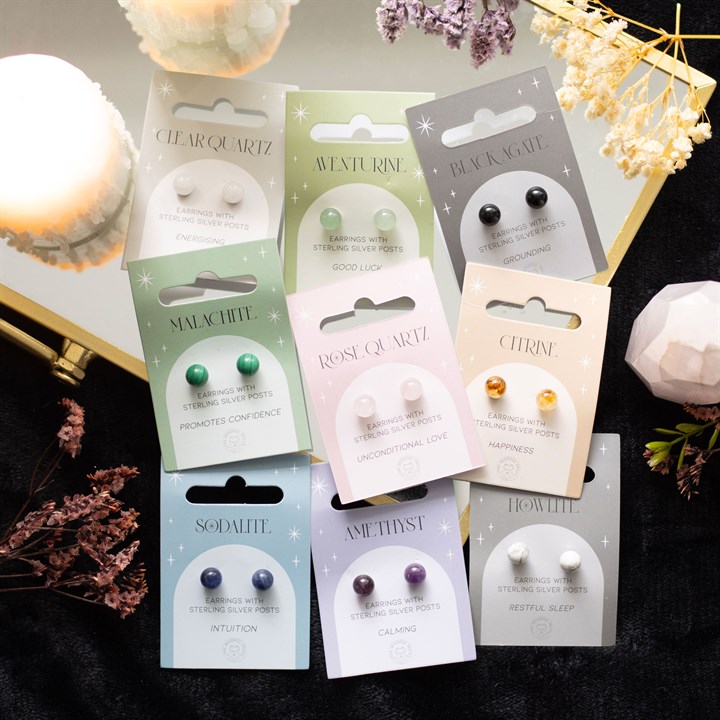 Citrine Semi Precious Crystal Earrings - Image 5