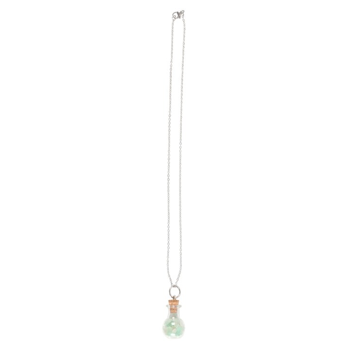 Luck Green Aventurine Crystal Chip Potion Bottle Necklace - Image 3