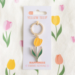 Yellow Tulip Keyring