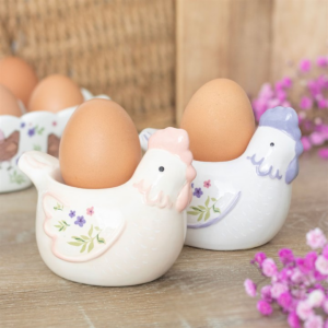 Set of 2 Hen Shaped Egg Cups