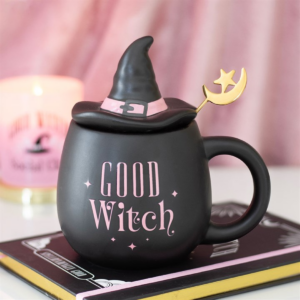 Good Witch Lidded Mug with Spoon