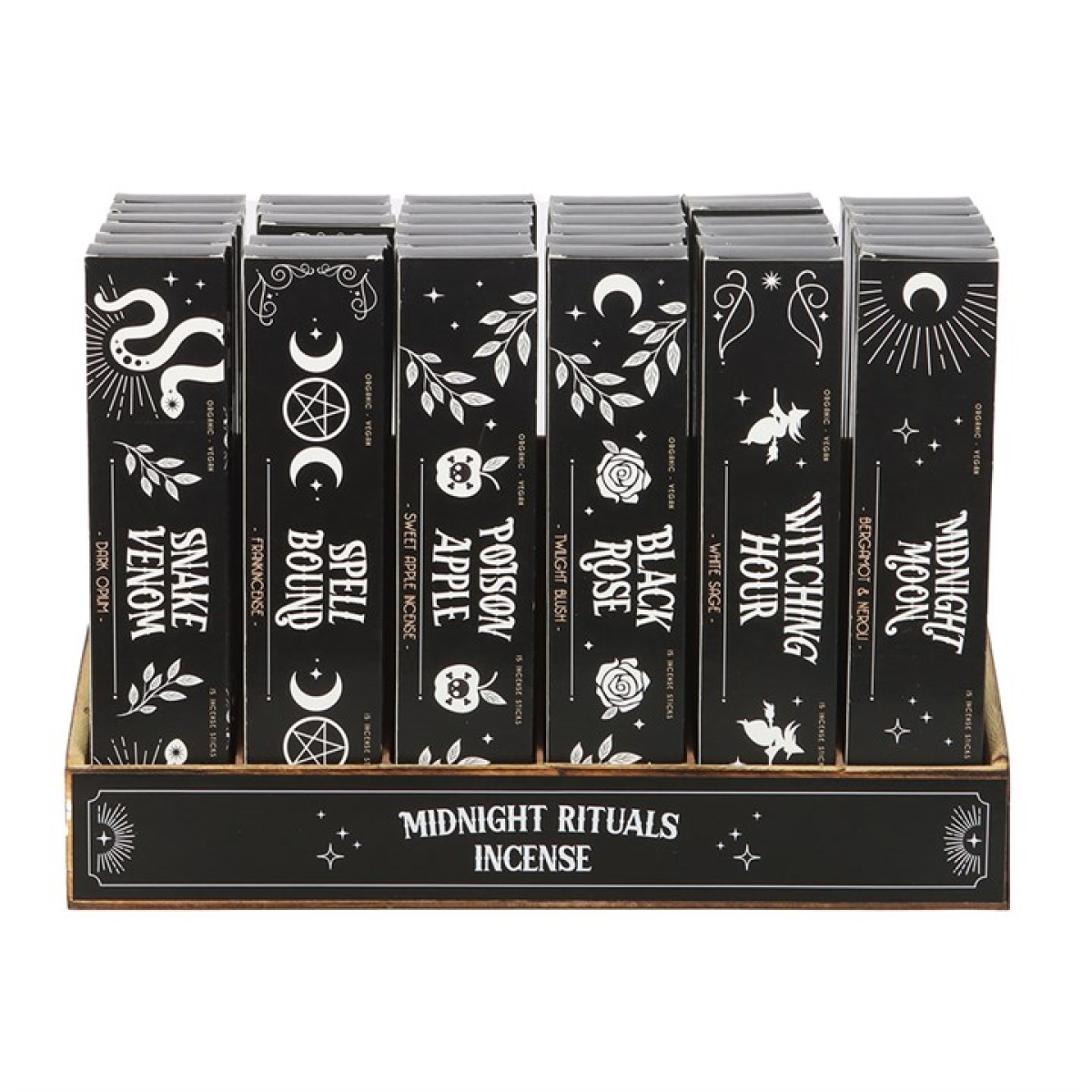 Set of 36 Midnight Rituals Incense Sticks in Display - Image 2