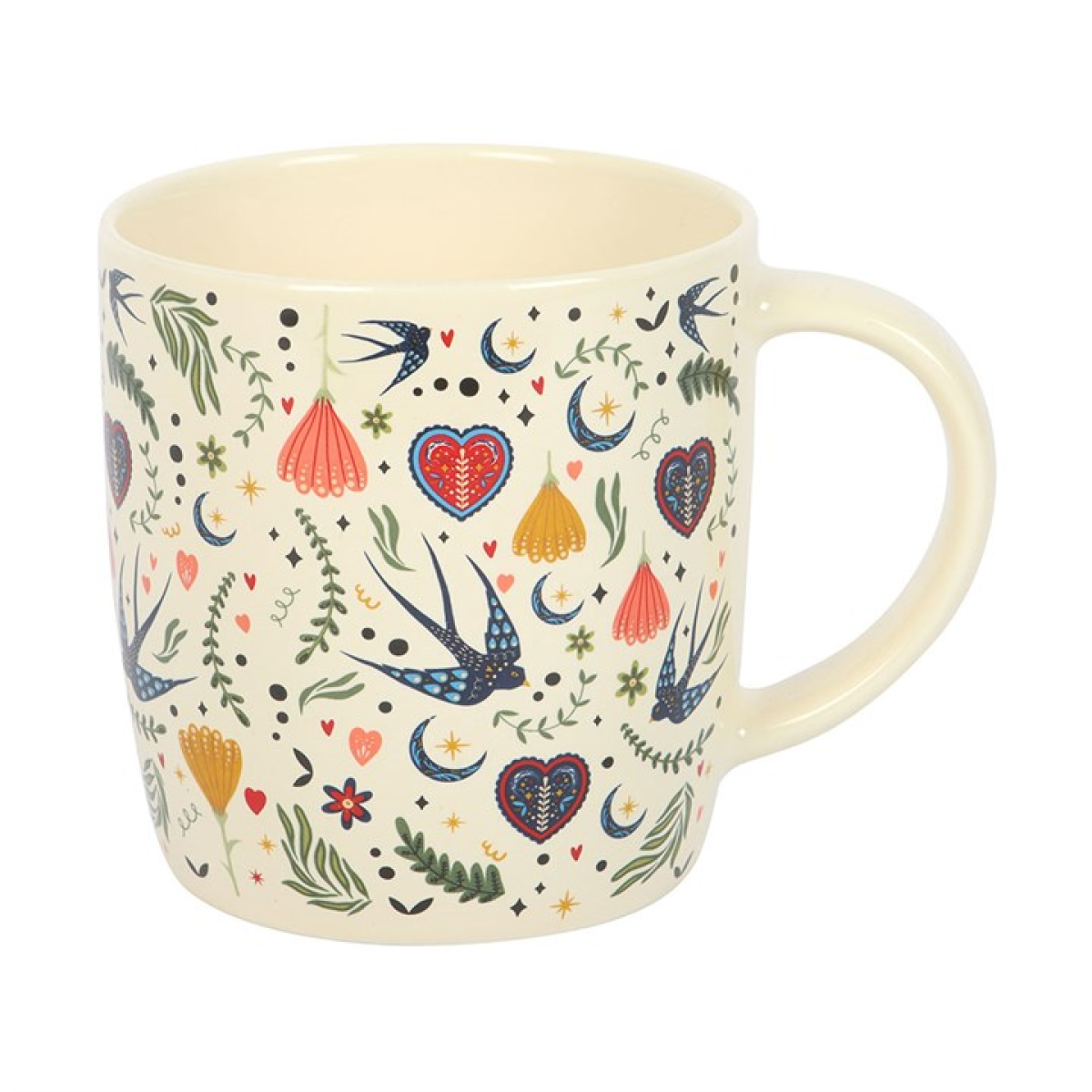 Cream Midnight Bloom Print Mug - Image 4