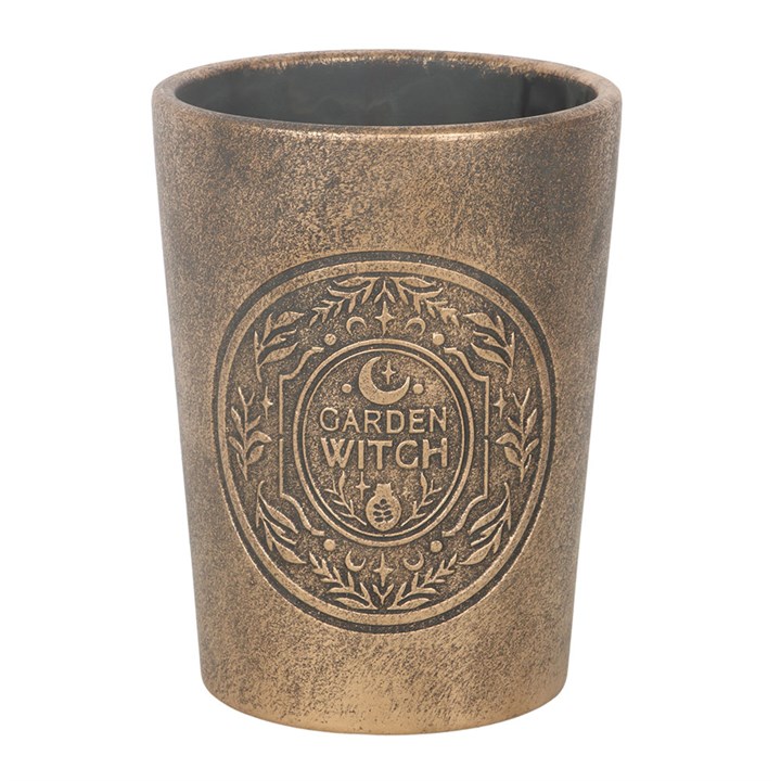 Garden Witch Bronze Effect Terracotta Plant Pot - Image 2