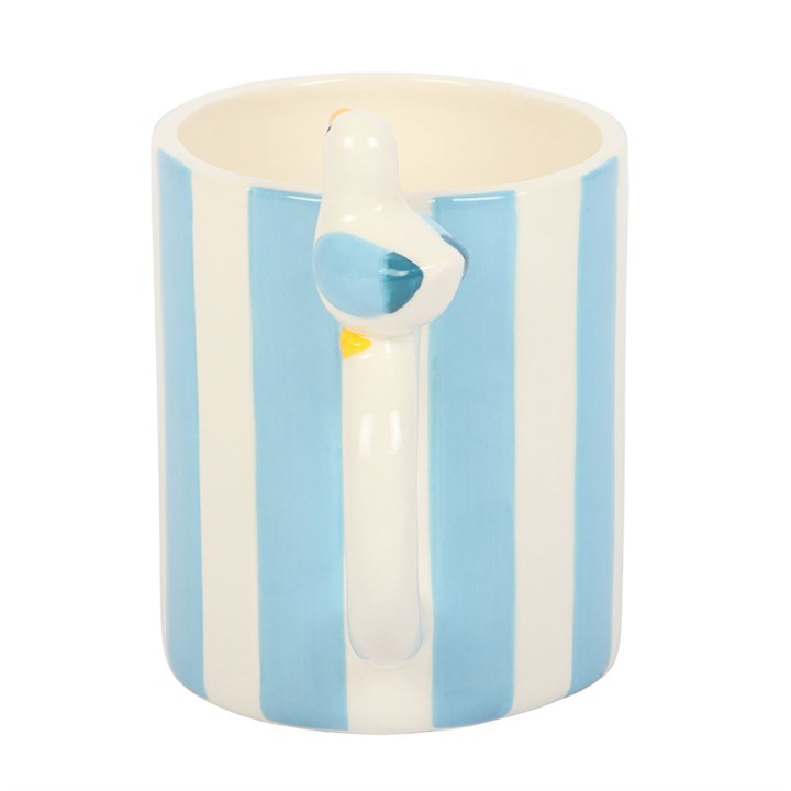Striped Mug with Seagull - Image 4