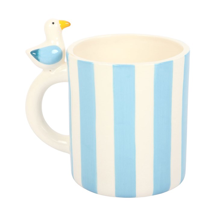 Striped Mug with Seagull - Image 5