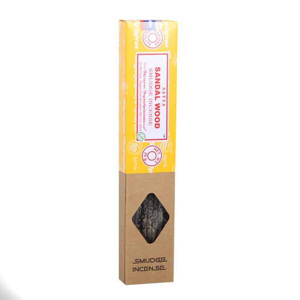 12 Packs of Satya Sandalwood Smudge Incense 25g - Image 2