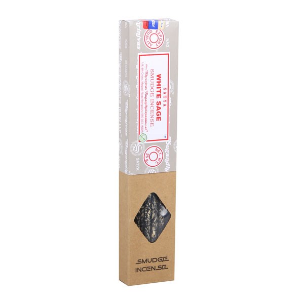 12 Packs of Satya White Sage Smudge Incense 25g - Image 2