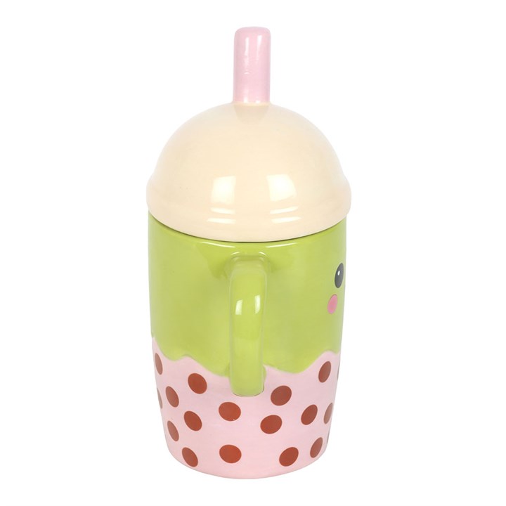 Kawaii Bubble Tea Lidded Mug - Image 4