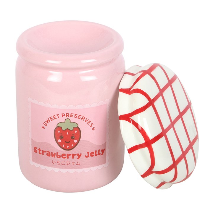 Strawberry Jelly Jar Oil Burner and Wax Warmer - Image 4
