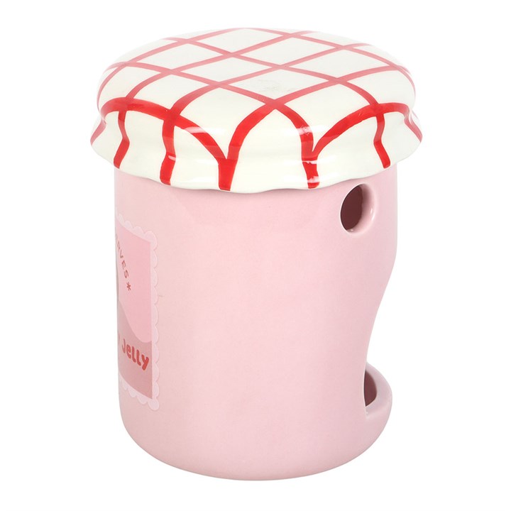 Strawberry Jelly Jar Oil Burner and Wax Warmer - Image 5