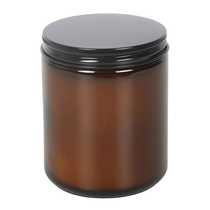 Mystic Moon Sage & Lavender Amber Glass Candle - Image 3
