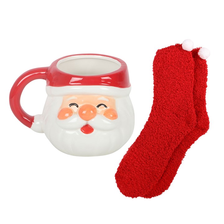 Jolly Santa Christmas Mug and Socks Set - Image 5