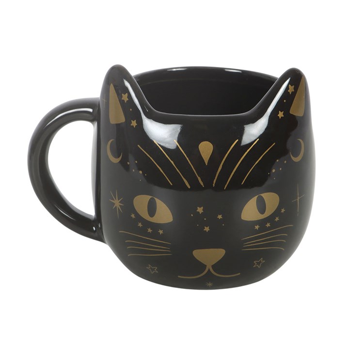 Magick Black Cat Face Mug - Image 2