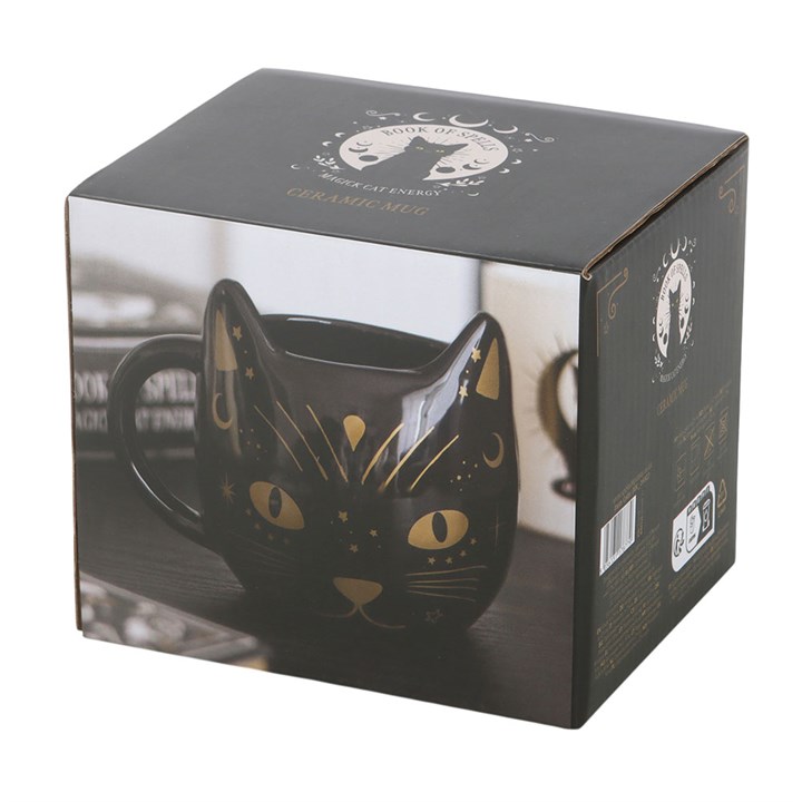 Magick Black Cat Face Mug - Image 5