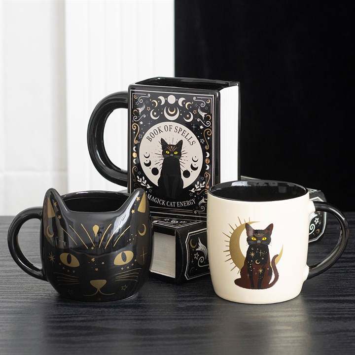 Magick Black Cat Face Mug - Image 6
