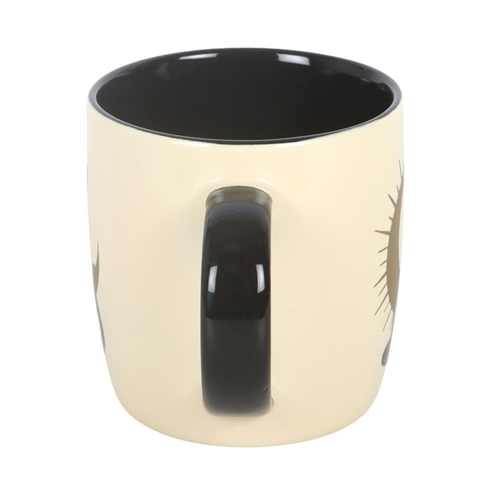 Sitting Magick Black Cat Mug - Image 3