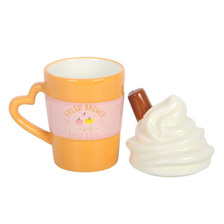 Fresh Brewed Pumpkin Spice Latte Lidded Mug - Image 3