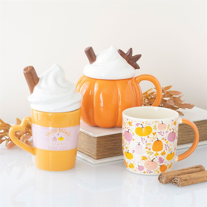 Fresh Brewed Pumpkin Spice Latte Lidded Mug - Image 6