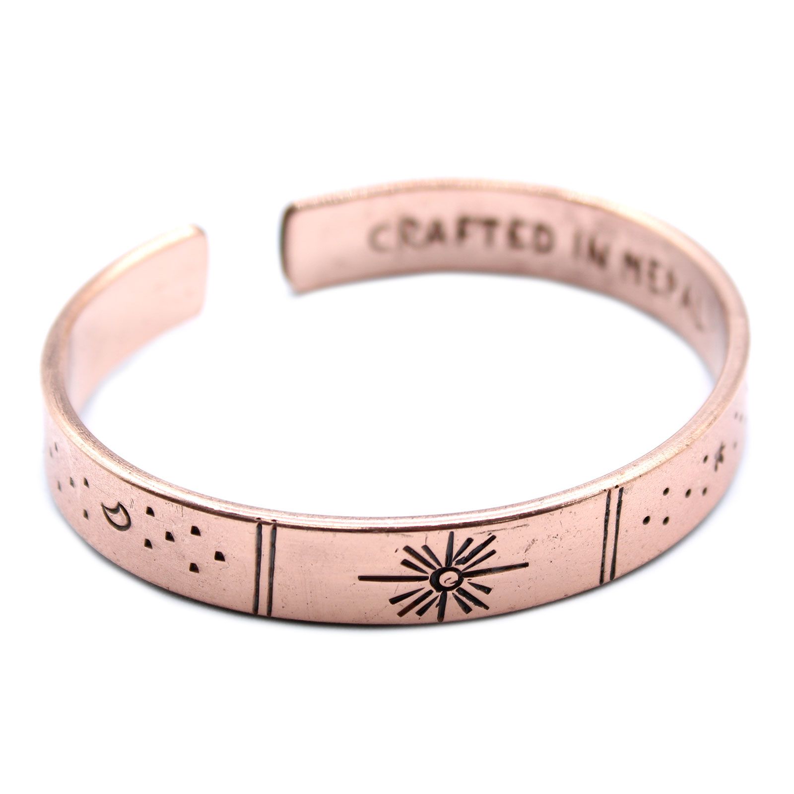 Inspiration Bracelet - Copper Snrise, Galaxy, Stars, Earth - Image 7