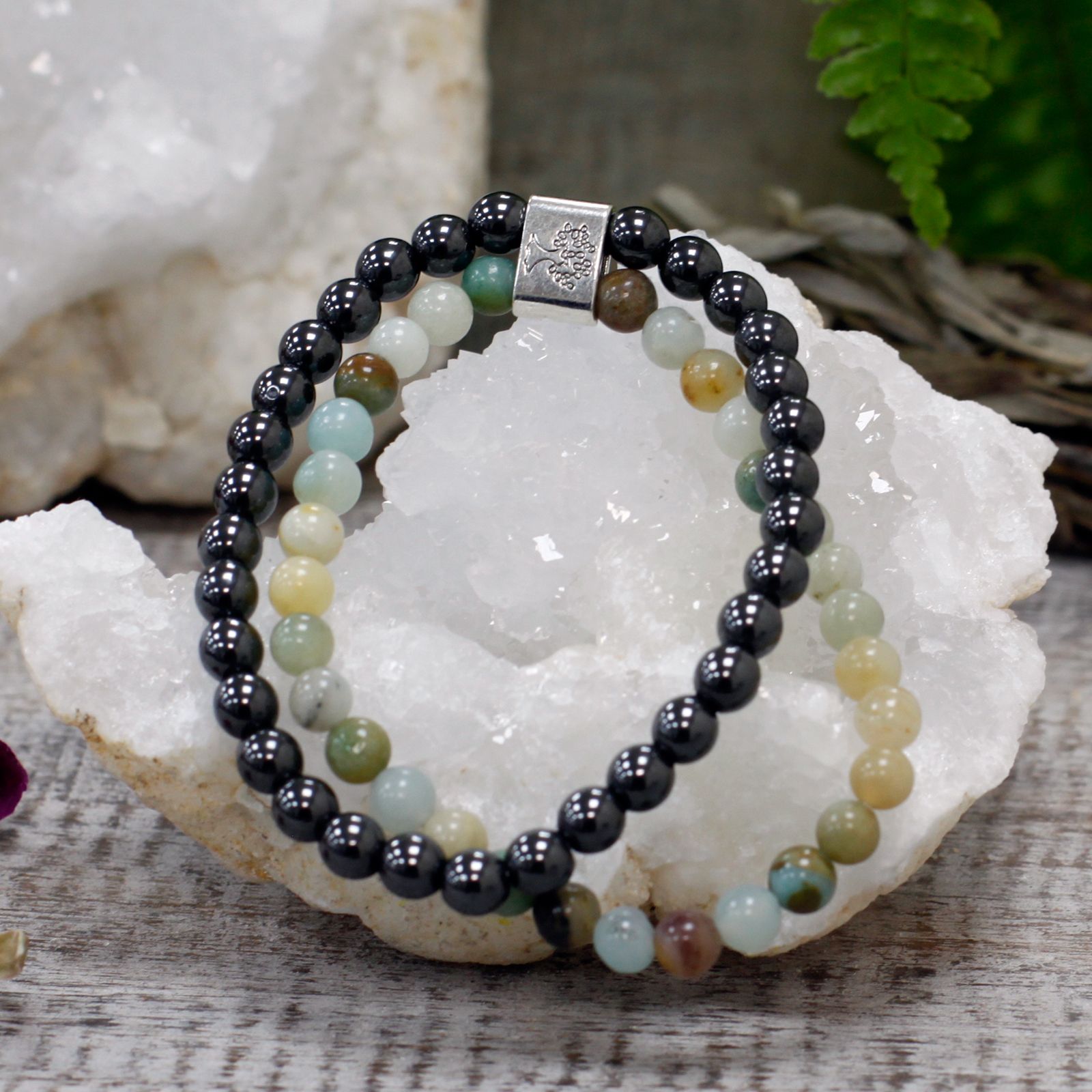 Magnetic Gemstone Bracelet - Amazonite - Image 4