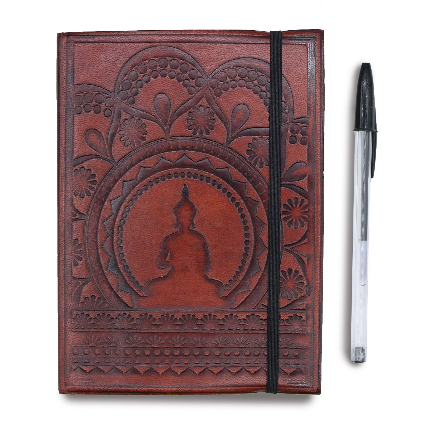 Small Notebook with strap - Tibetan Mandala - Image 7