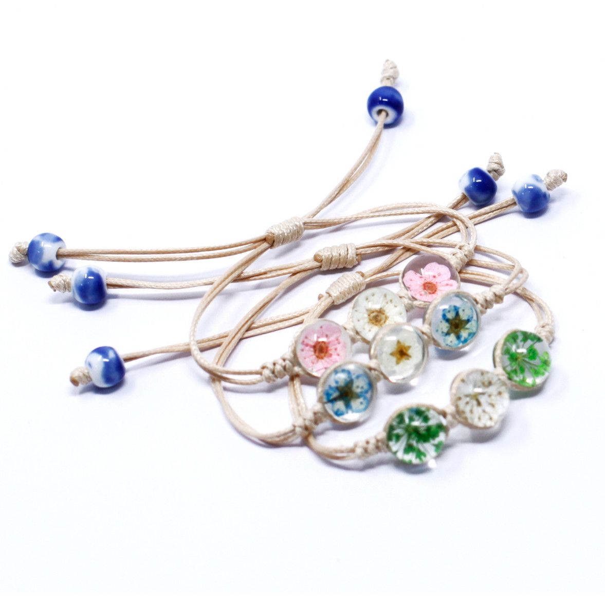 Pressed Flowers - Tri-Flower Braclet - Image 4