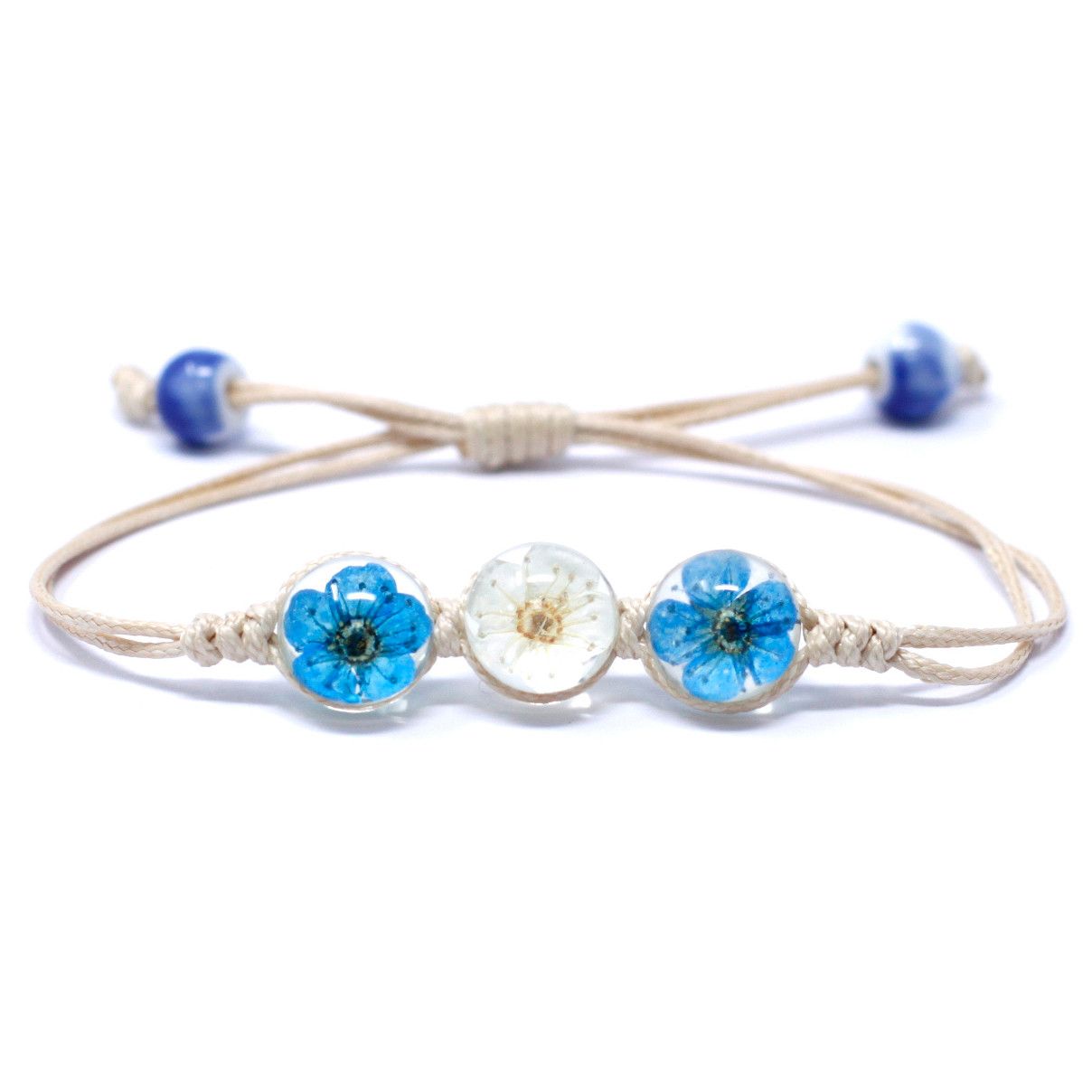 Pressed Flowers - Tri-Flower Braclet - Image 2