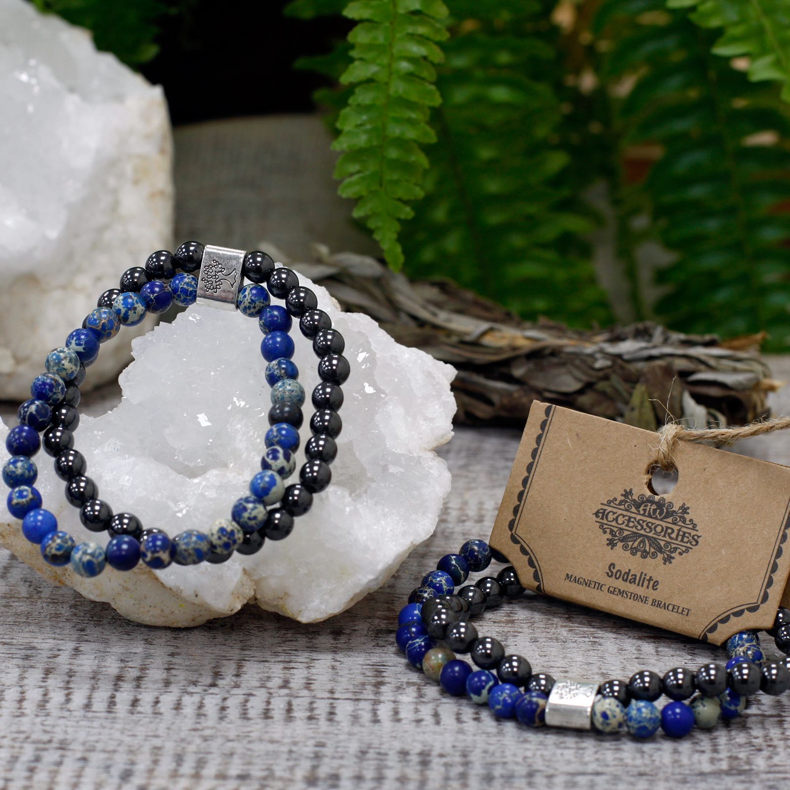 Magnetic Gemstone Bracelet - Sodalite - Image 5