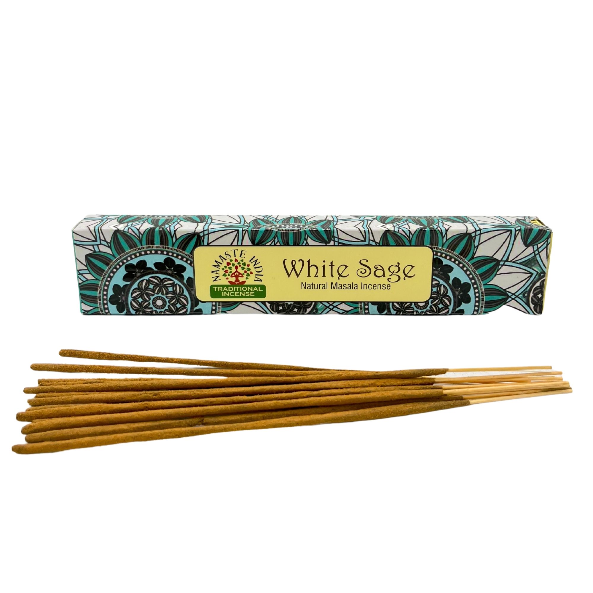 Namaste Mandala Masala Incense - White Sage - Image 3