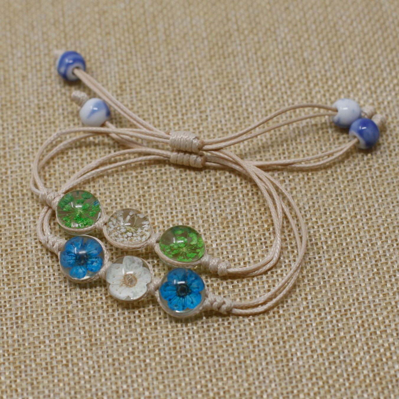 Pressed Flowers - Tri-Flower Braclet - Image 3
