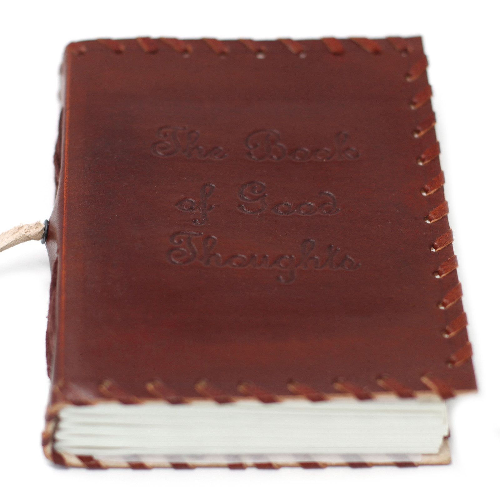 Leather Book of Thoughts with Wrap Notebook (6x4") - Image 4