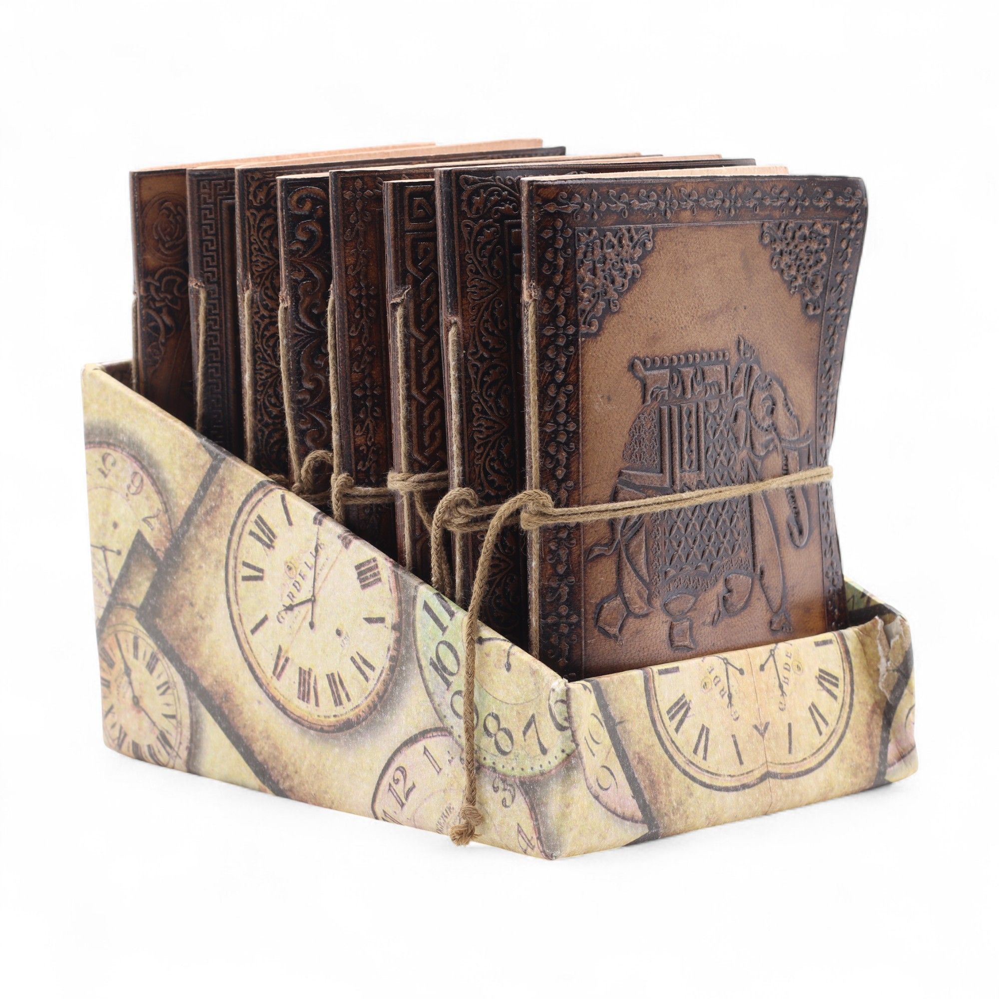 Assorted Esoteric Leather Notebooks - 15x11.5 cm - Image 5