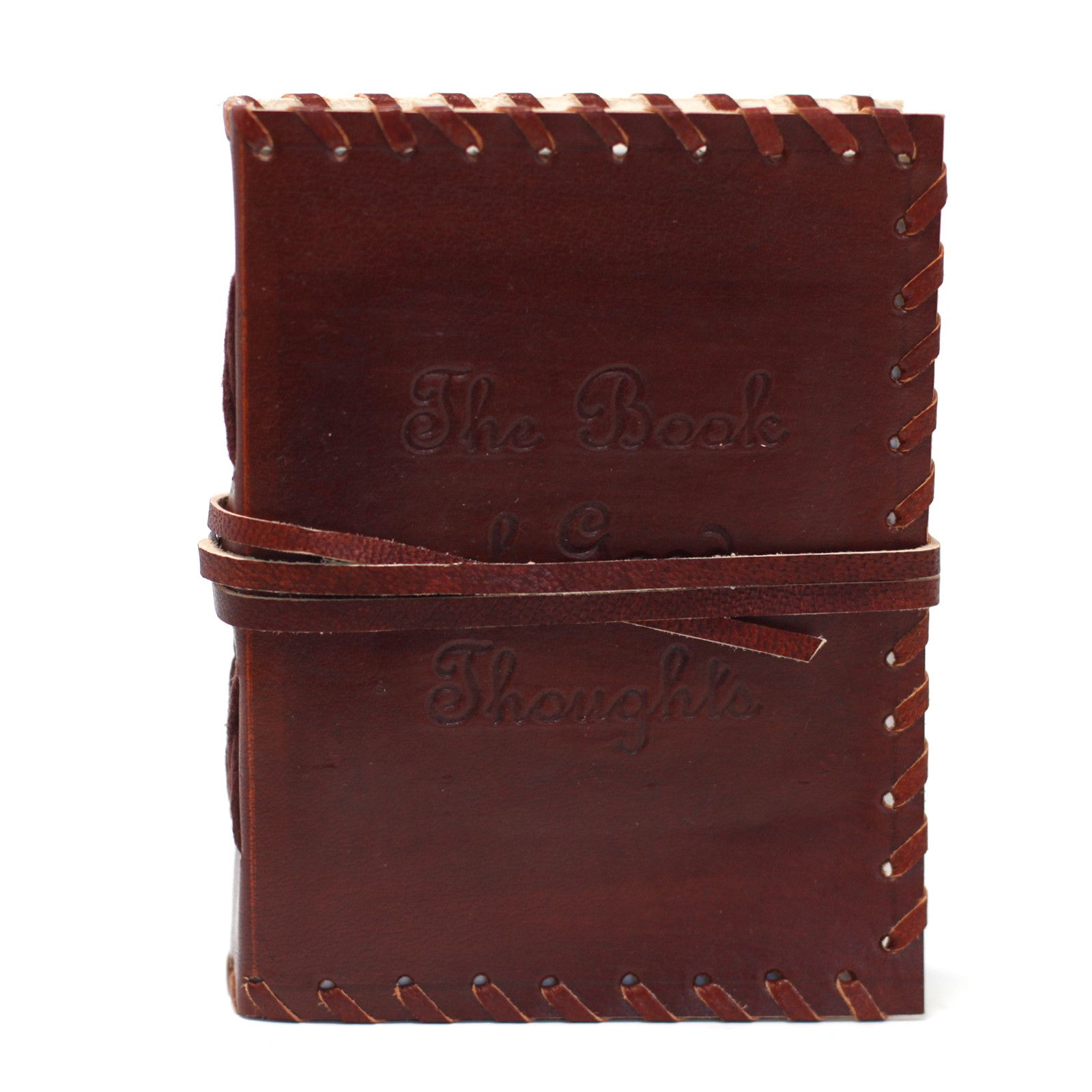 Leather Book of Thoughts with Wrap Notebook (6x4") - Image 8