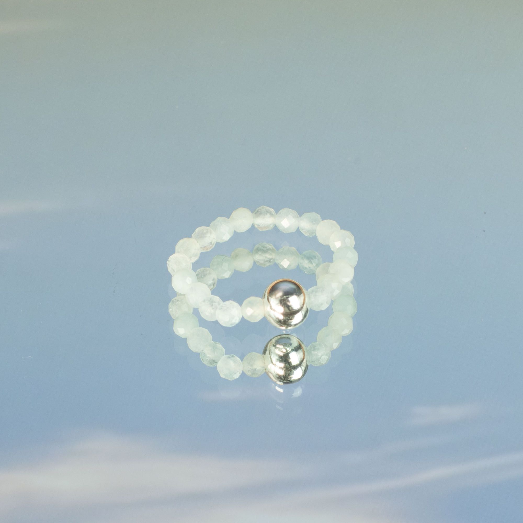 Nymph Spirit Gemstone Ring Set - Sea Sunset - Image 6
