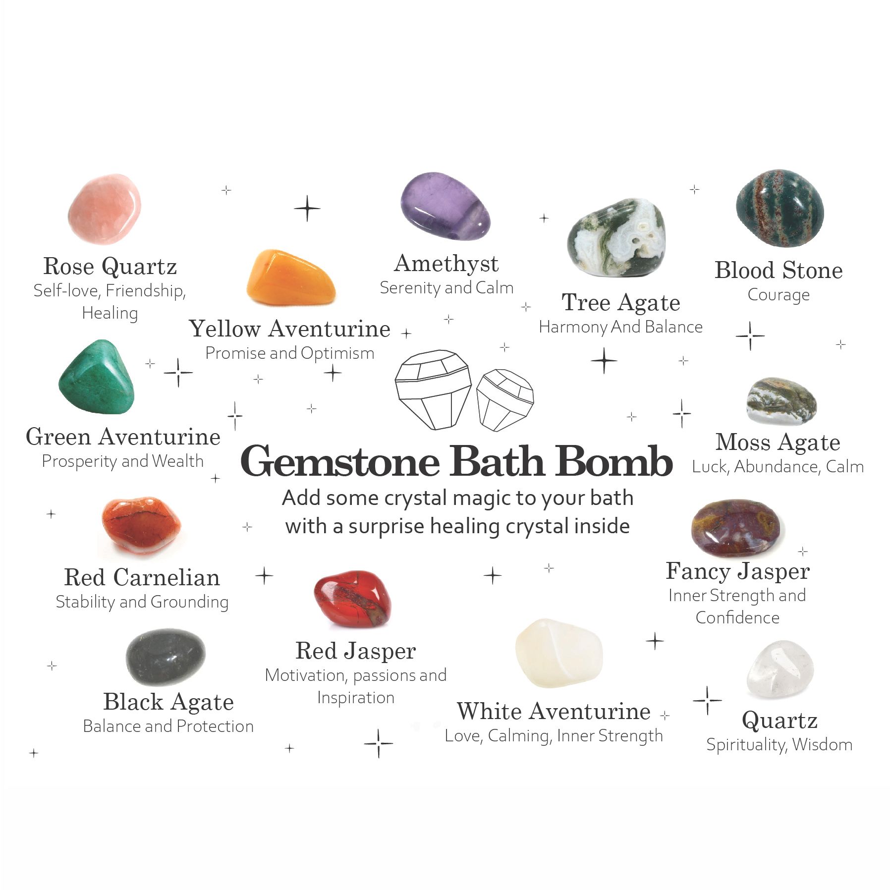 Gemstone Bath Bomb - Raspberry & Pomegranate - Image 6