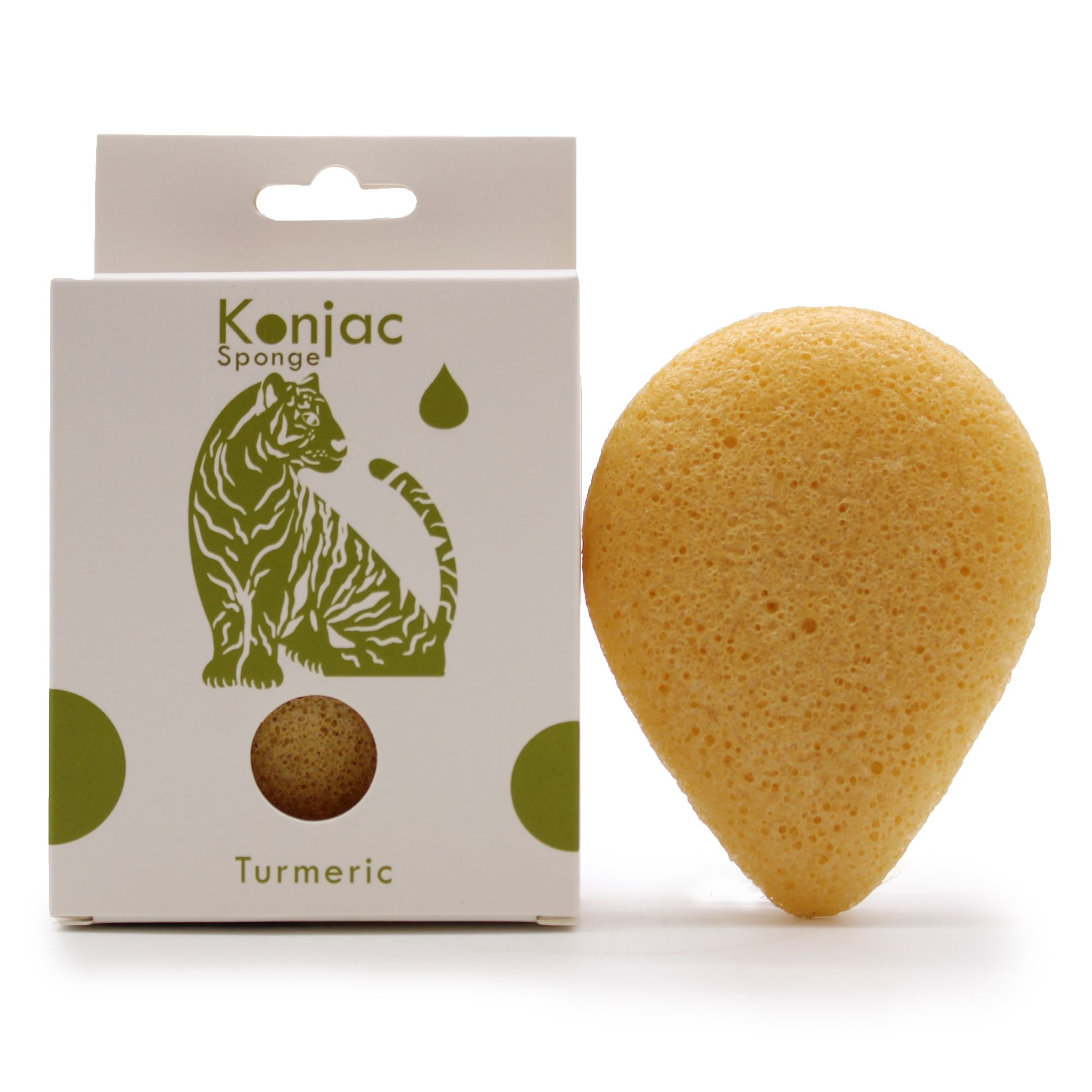 Teardrop Konjac Sponge - Turmeric - Anti-wrinkle - Image 5