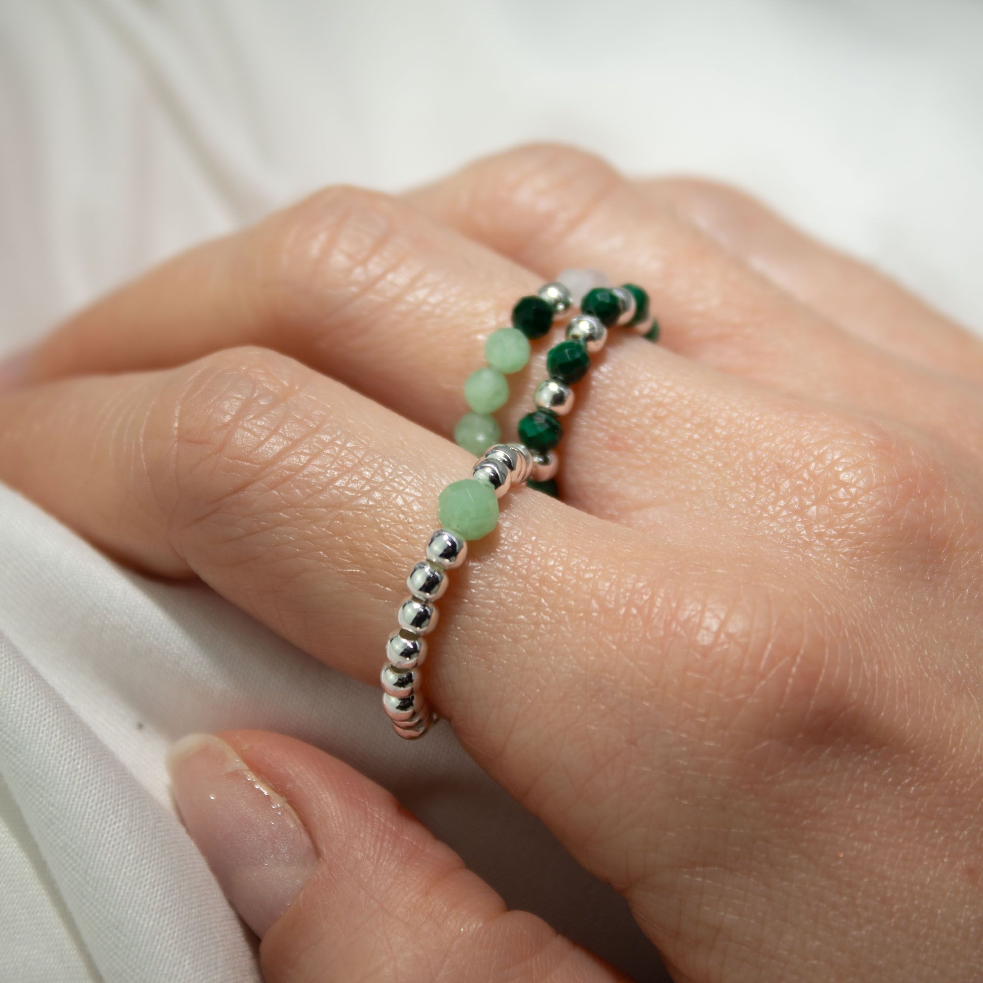 Nymph Spirit Gemstone Ring Set - Forest Spirit - Image 7